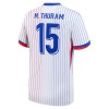 Camiseta de fútbol Francia M. Thuram 15 Segunda Equipación Euro 2024 - Hombre